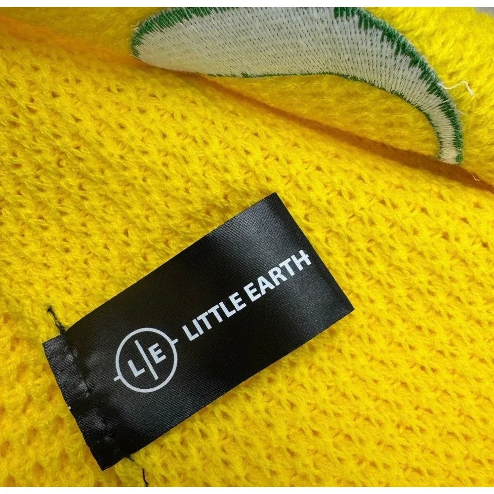Little Earth Oregon Ducks Scarf Unisex OS Yellow Waffle Knit Embroidered Logo